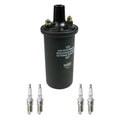 NGK Ignition Coil & 4 Nickel Spark Plugs Kit for Mustang II Pinto (1974–1980)