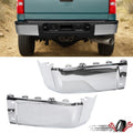 Set of 2 Chrome Rear Bumper End Caps for Silverado Sierra 1500 2500HD 3500HD (2007–2013)