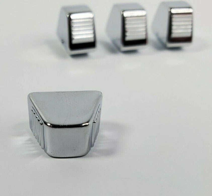 Heater A/C Fan Vent Temperature Control Knobs Set of 4 for Chevy (1967–1981)