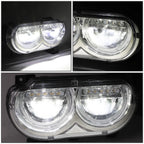 LED DRL Sequential Turn Signal Headlight Lamps for Dodge Challenger (2008–2014)