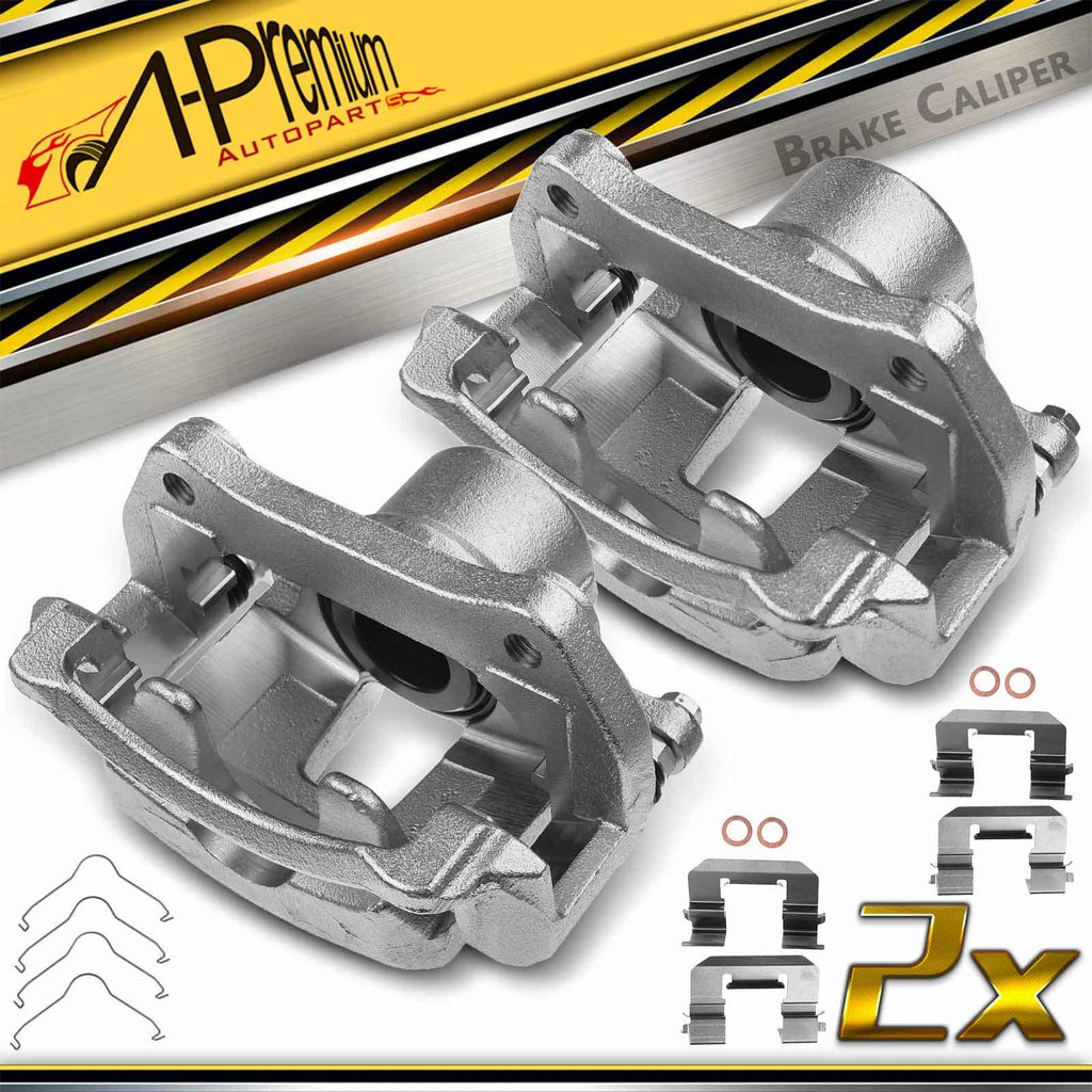 Pair Front Brake Calipers with Brackets for Chevy Equinox Malibu (2018–2024)