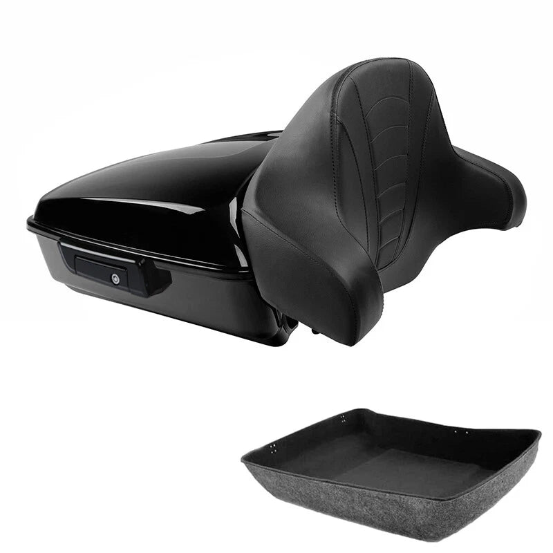 Chopped Trunk Backrest Pad for Harley Touring CVO Road Glide (2014–2026)