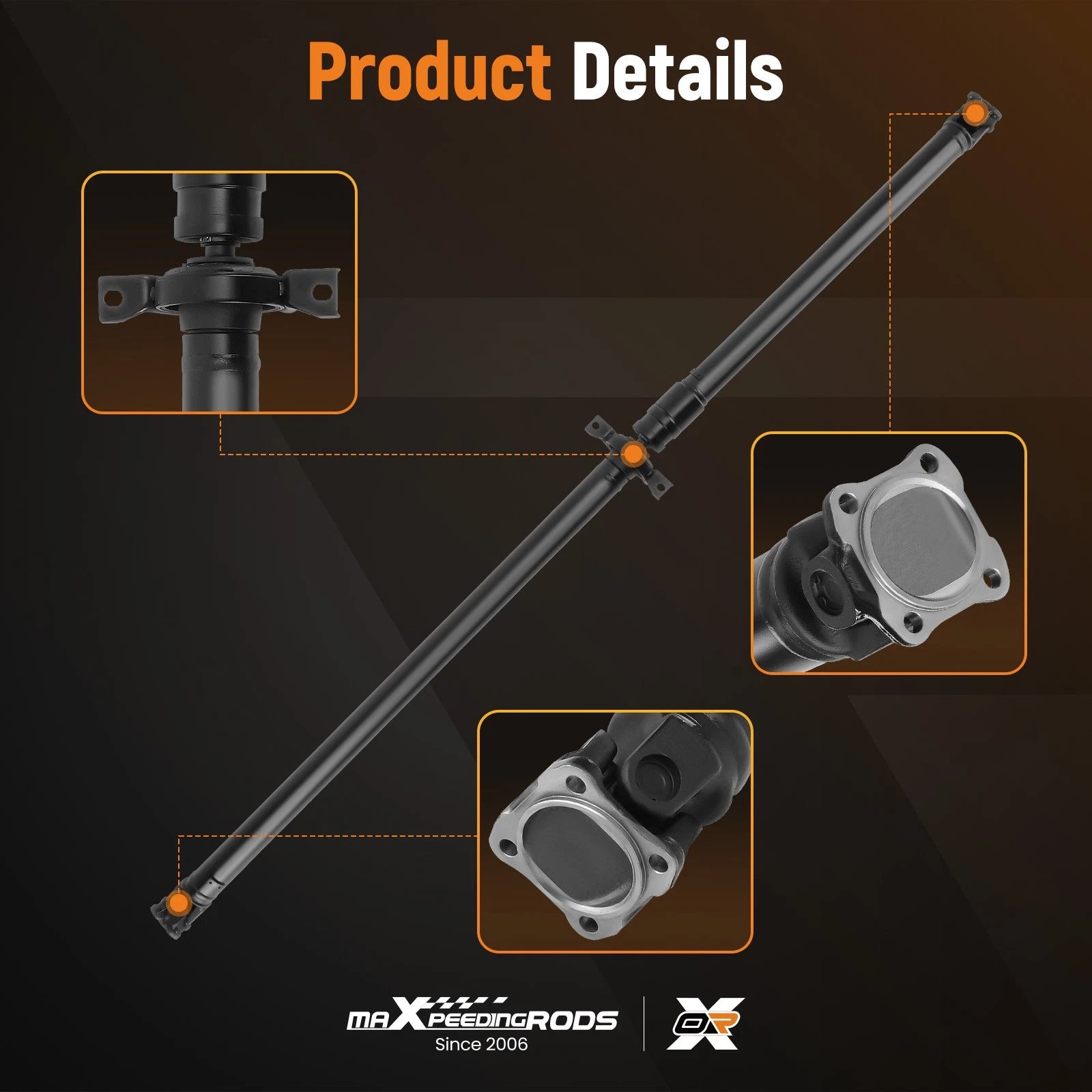 Rear Driveshaft Prop Shaft Assembly for Honda Element (2003–2011) L4 2.4L 4WD