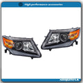 LH+RH Halogen Headlights for Honda Odyssey (2011–2017) - Clear Lens