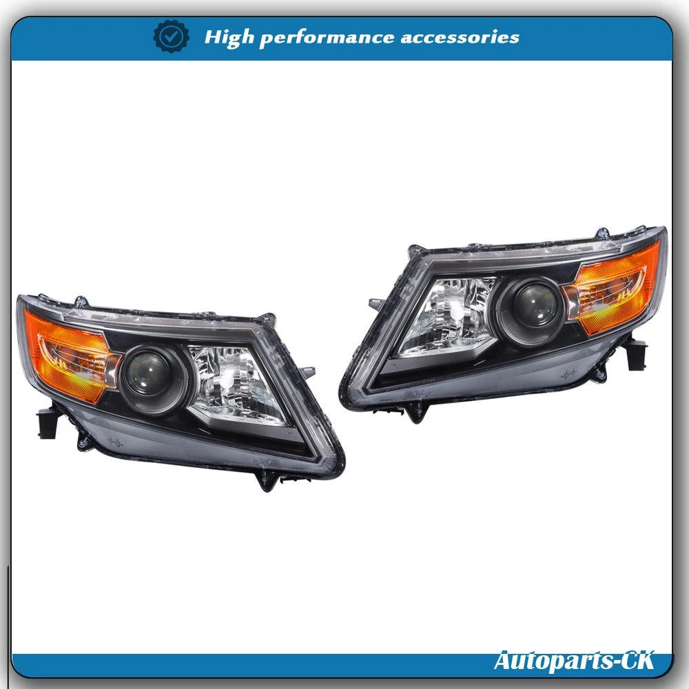 LH+RH Halogen Headlights for Honda Odyssey (2011–2017) - Clear Lens