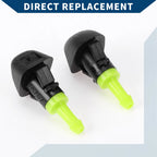 2 Pcs Front Windshield Washer Nozzles for Subaru Outback Legacy (1999–2023)