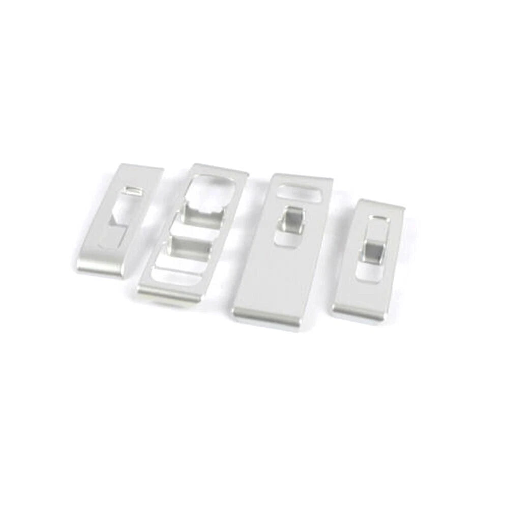 Set of 4 Window Switch Lock Cover Trim for Volvo XC40 (2018–2020) Matte Silver
