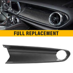 Carbon Fiber Style Instrument Panel Center Dash Trim for Chevy Camaro (2018–2024)