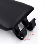 Black Leather Armrest Console Lid Cover for Audi A4 B7 (2004–2008)