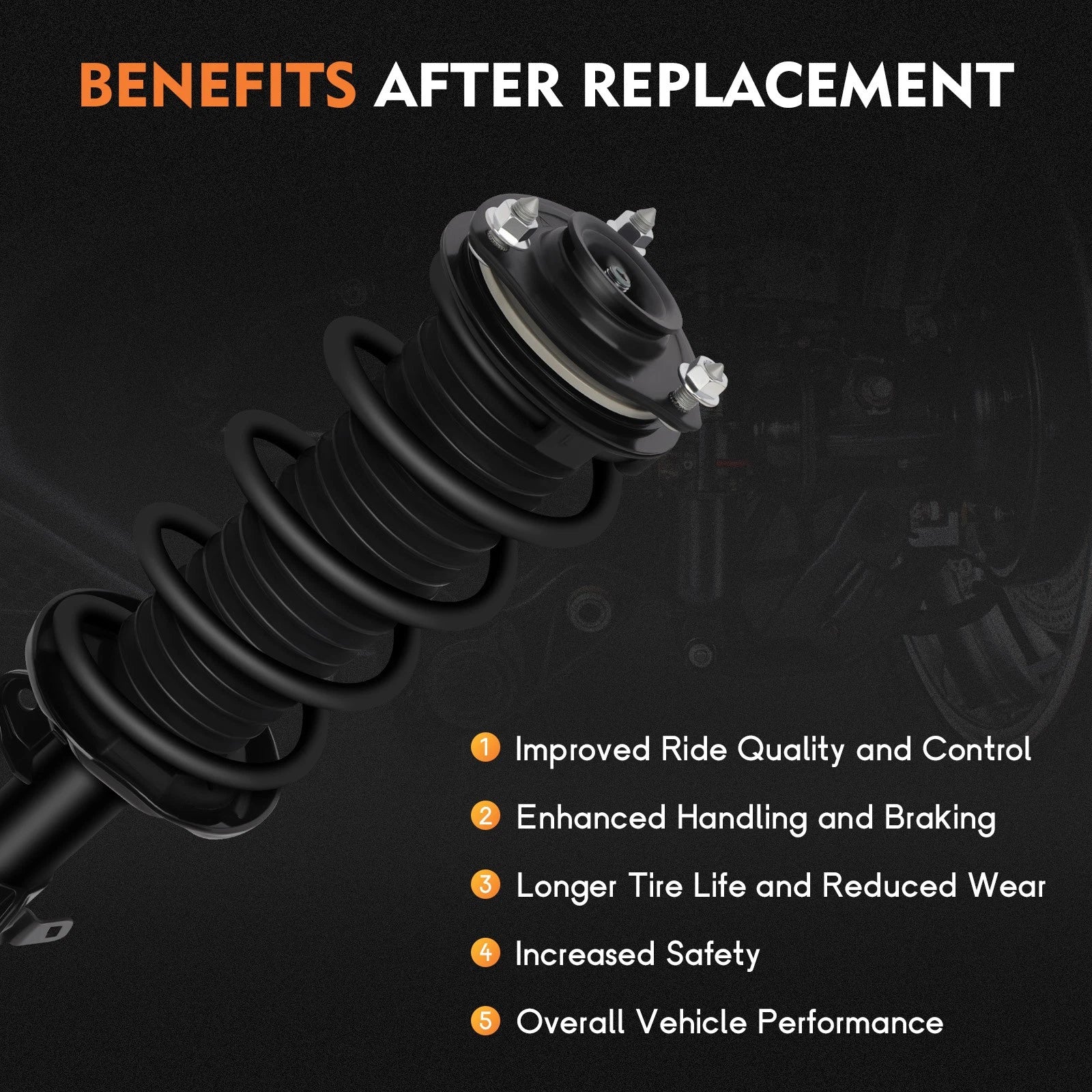 Complete Strut and Spring Set for Honda Civic (2012)