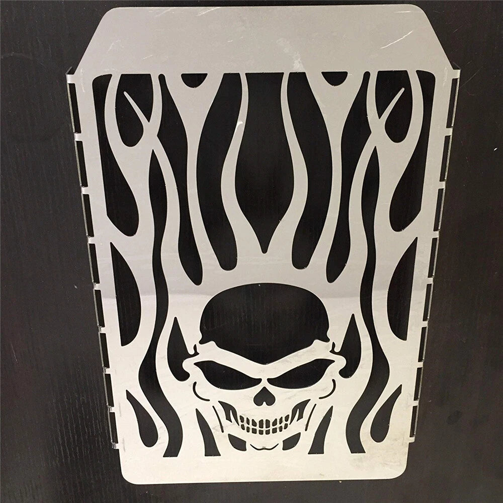 Skull Flame Radiator Grille Cover for Kawasaki Vulcan VN 1500 (1996–2008)