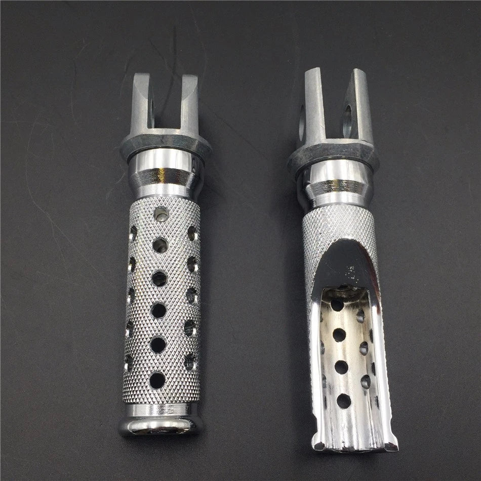 Silver Front Foot Pegs for Kawasaki Ninja EX250 EX500 ZX6 D/E/R ZX750 (1988–2009)