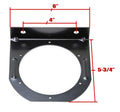 Set of 2 Trailer 4" Round Tail Light Steel Mounting Brackets 24049