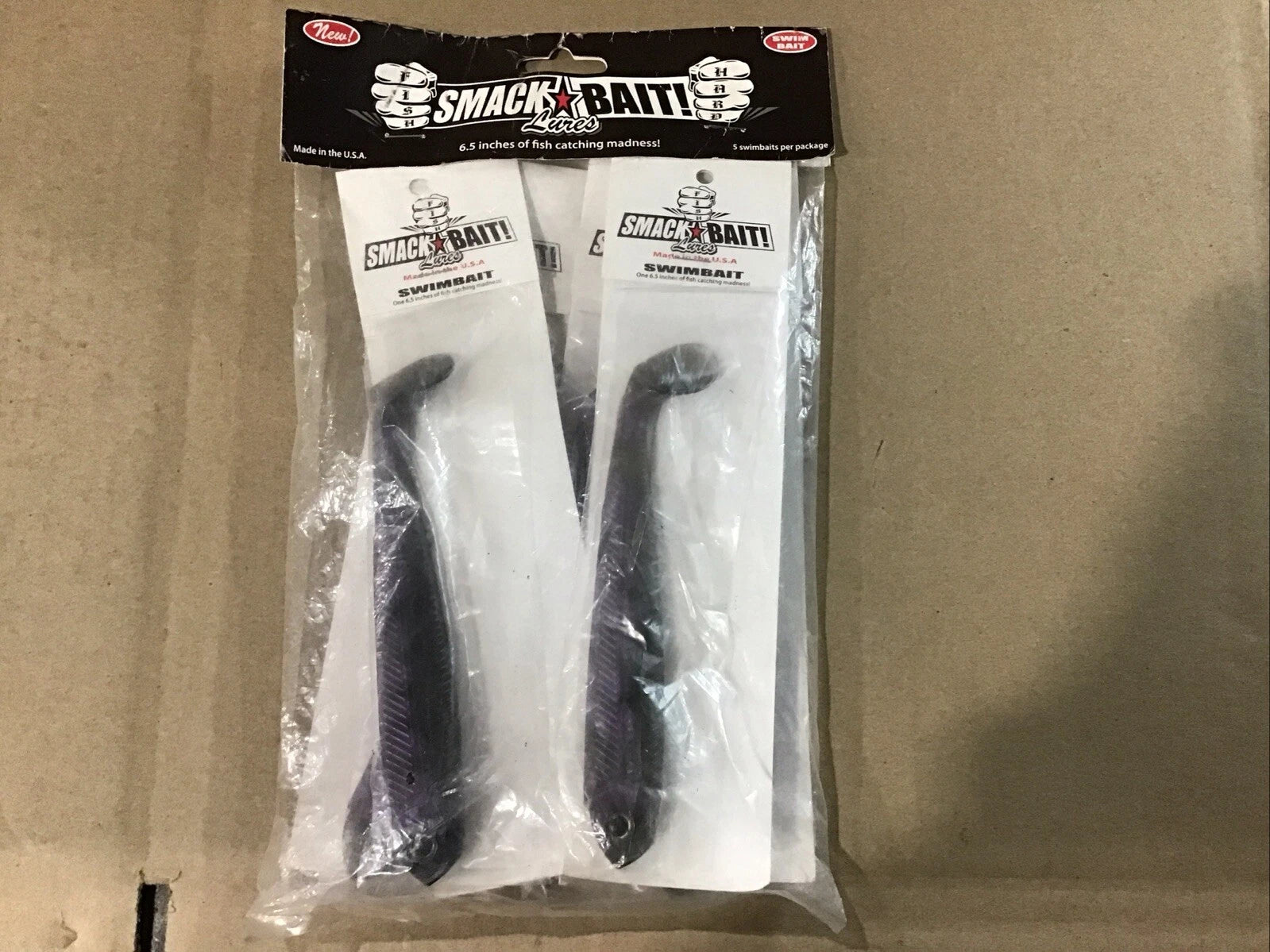 Set of 5 Smackbait 46 Swimbait 6.5" Anchovey for Betterways