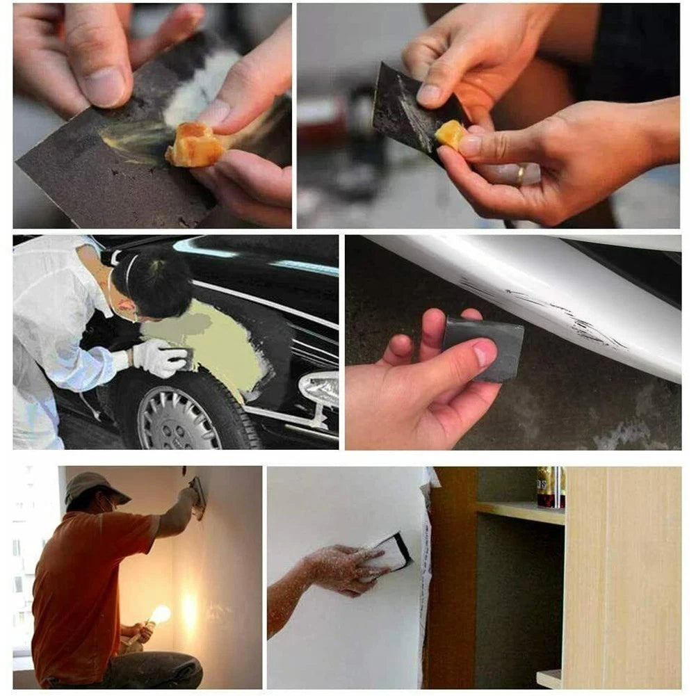 Set of 5 Waterproof Silicon Carbide Sandpaper Sheets for Automotive Use