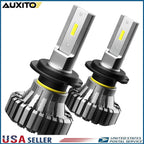 2X H7 LED Headlight Bulbs for High Low Beam (200W 40000LM 6500K)