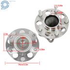 2X Wheel Hub Bearing Assembly for Hyundai Elantra (2011–2016) Kia Forte Rear