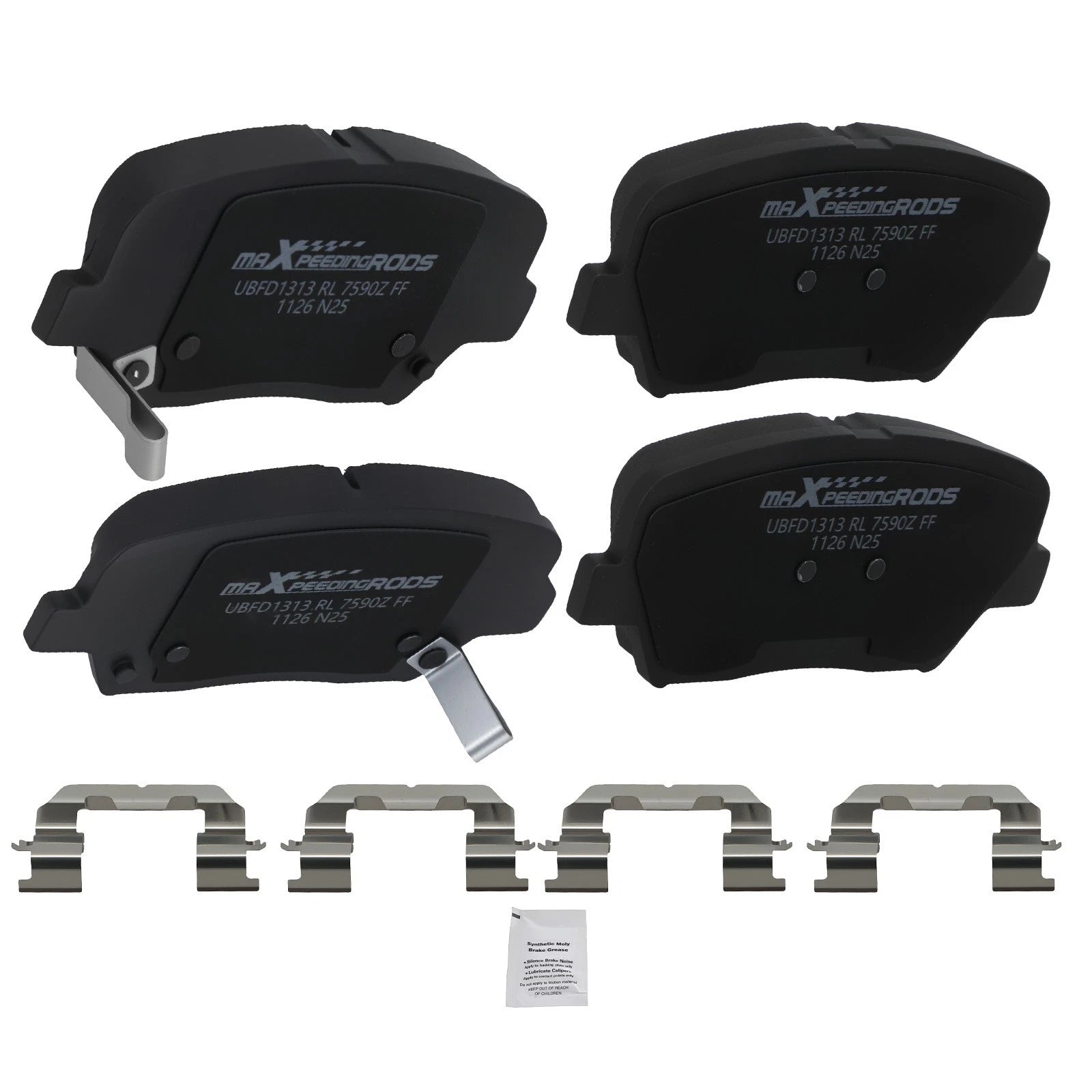 Front Ceramic Brake Pads Set for Hyundai Azera (2012–2017) / Kia Rondo (2014–2017)