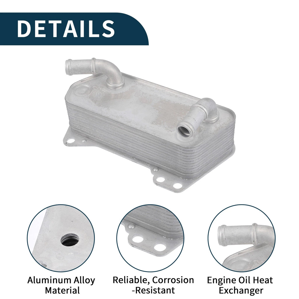 Engine Oil Cooler & Transmission Oil Cooler for Volkswagen Beetle (No. 02E409061D, 656417818365)