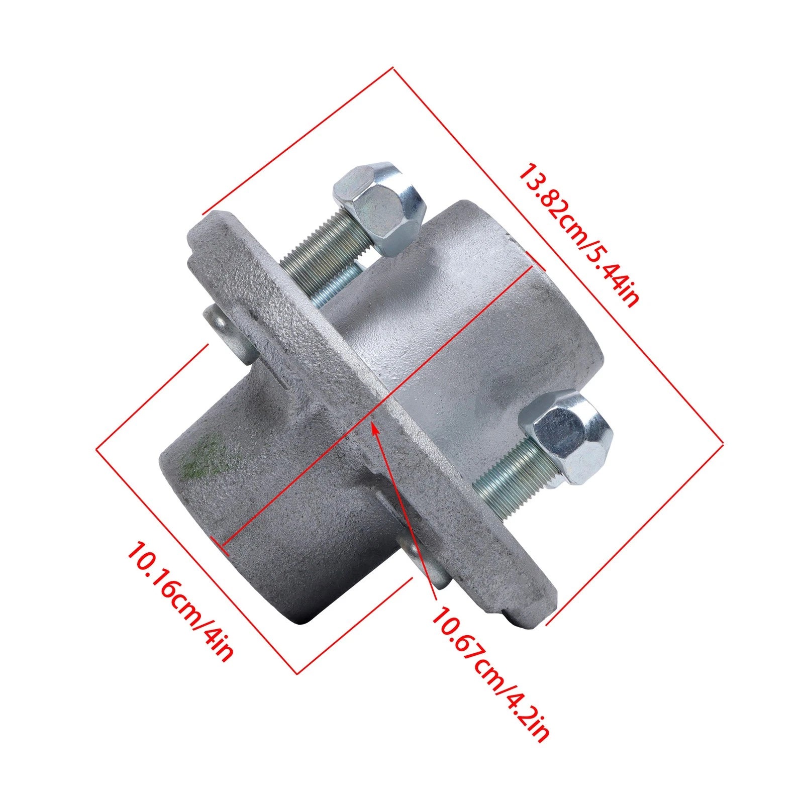 Trailer Hub Kit for 2000 lbs Spindle (4 on 4", Pre-Assembled)