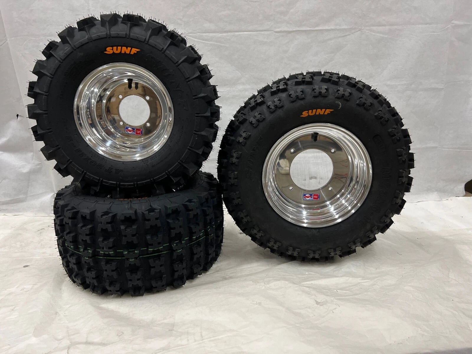 DWT Sunf A027 Wheels Tires Set of 2 for Honda ATC 250R (1983–1984) 23x8-11 20x11-9