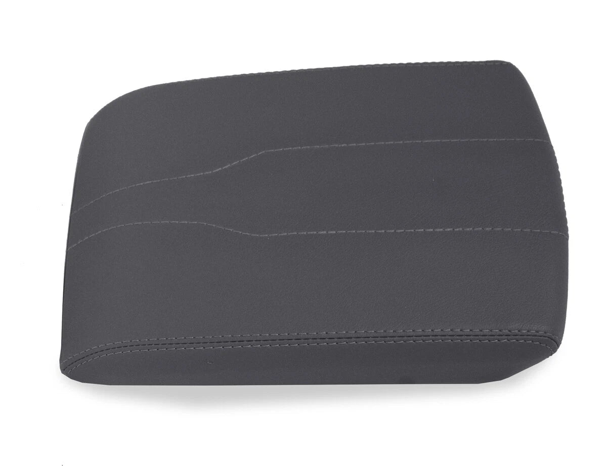 Console Lid Armrest Cover for Chevrolet Traverse (2018–2020) Gray PVC Leather
