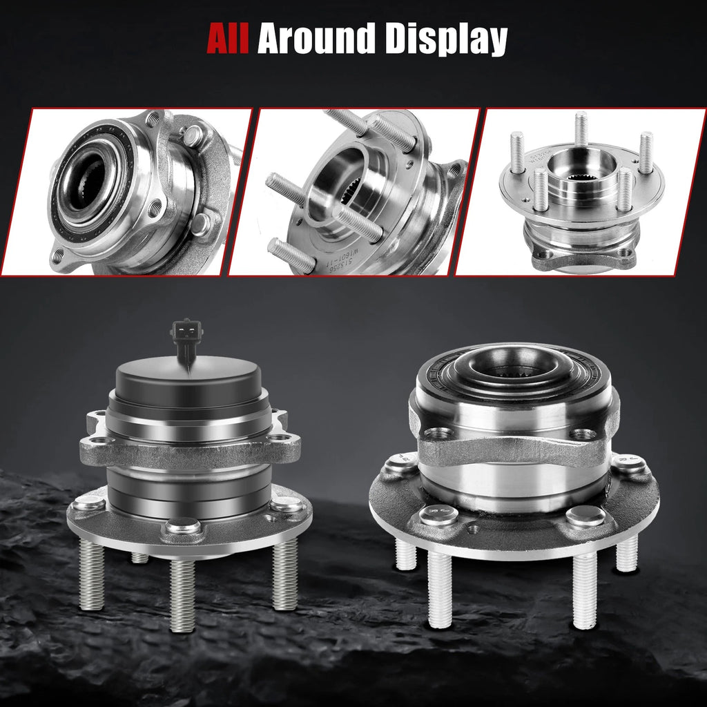 Set of 4 Wheel Hub Bearing Assemblies for Hyundai Santa Fe Sport (2013–2018)