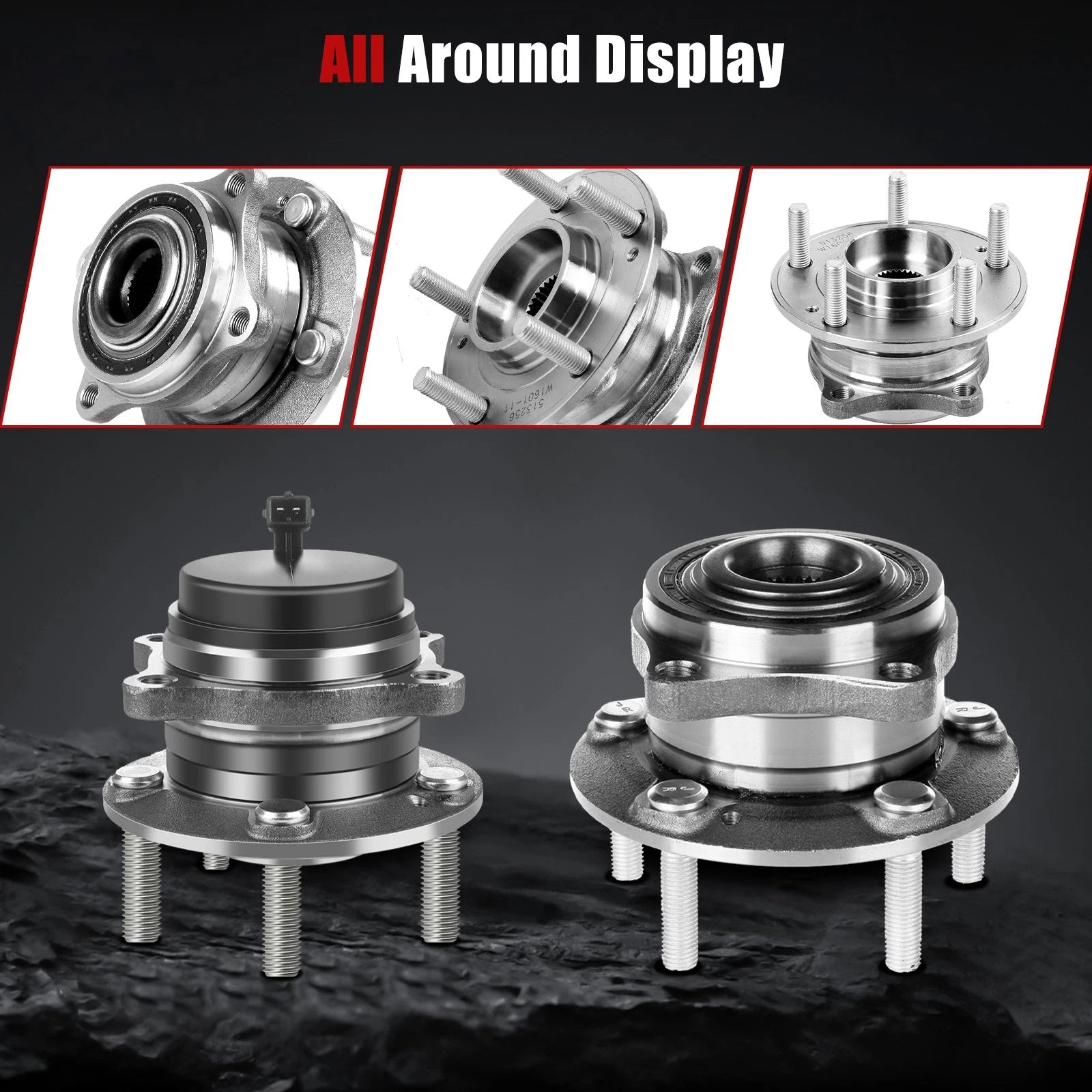 Set of 4 Wheel Hub Bearing Assemblies for Hyundai Santa Fe Sport (2013–2018)