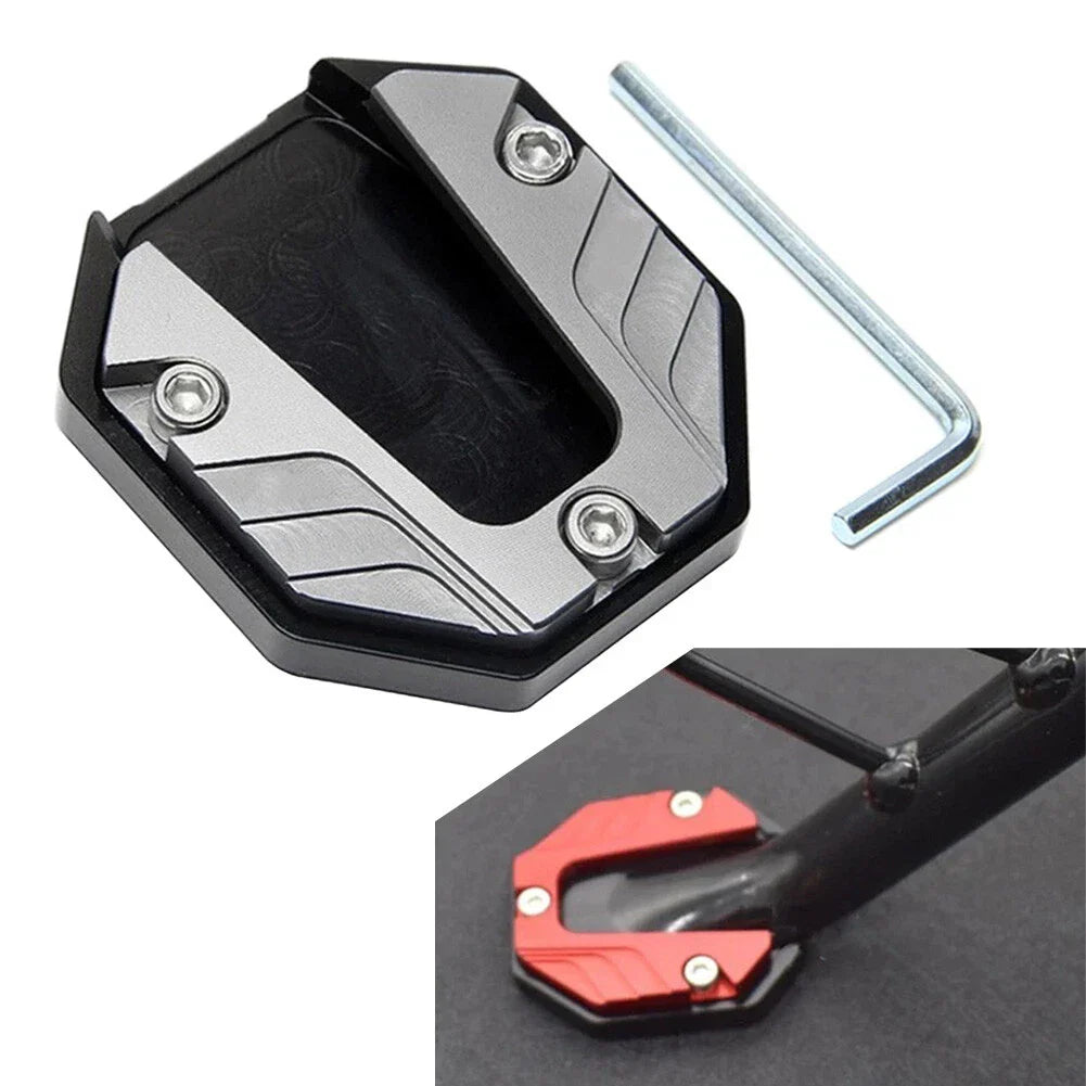 Kickstand Extender Pad for Motorcycle Bikes Side Stand Support
