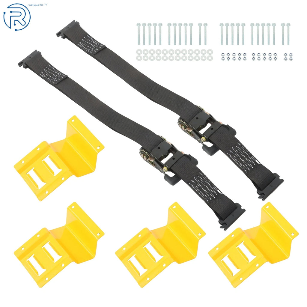 E Track Wheel Chock System for Secure Cargo Transport (1 Pack)