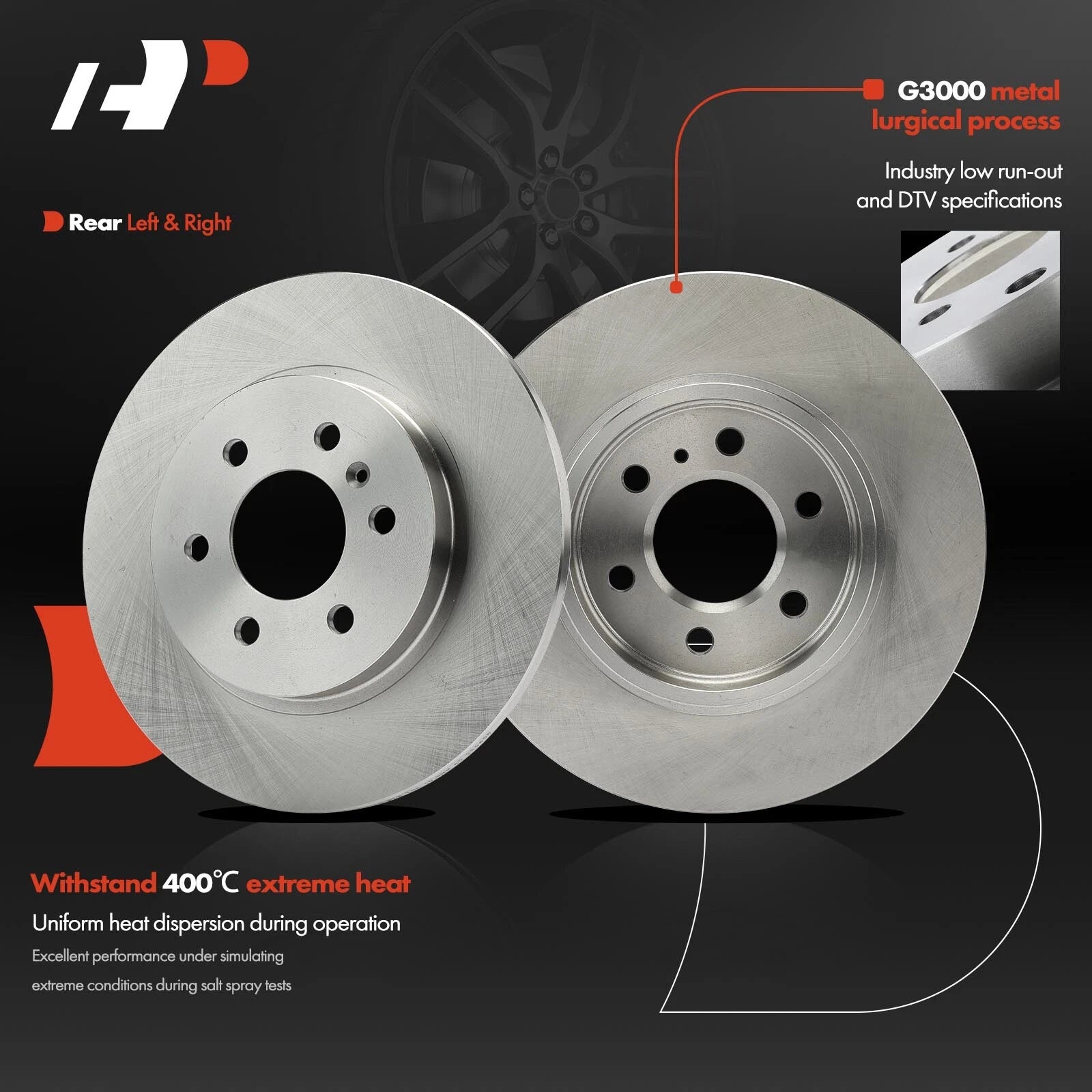 Disc Brake Rotors for Buick Terraza, Chevy, Pontiac, Saturn (2005–2008)