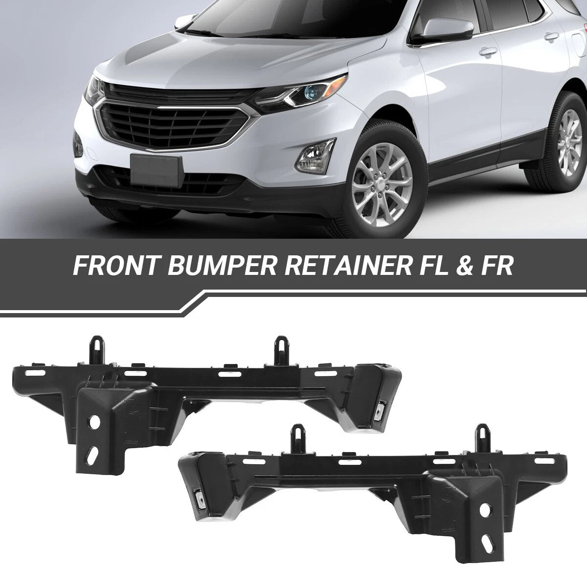 Front Bumper Retainer Brackets for Chevy Equinox (2018–2022)