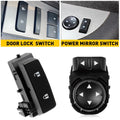 2Pcs Power Mirror & Door Lock Switch for GMC Sierra 1500 2500HD 3500HD (2007–2013)