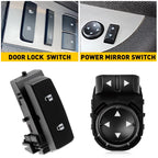 2Pcs Power Mirror & Door Lock Switch for GMC Sierra 1500 2500HD 3500HD (2007–2013)