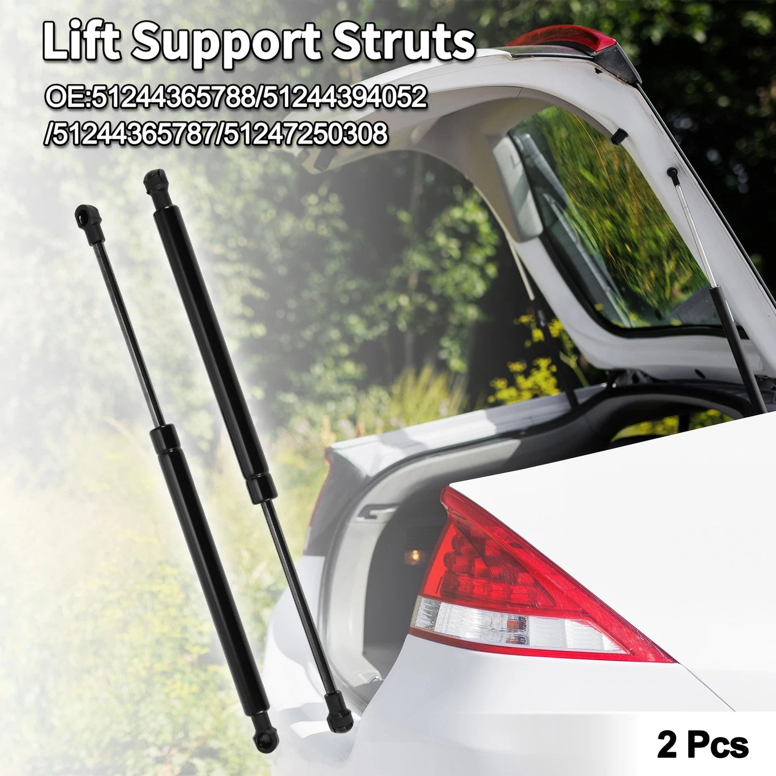 Set of 2 Rear Hatch Lift Supports Struts for BMW E90 323i 325i 328i 330i 335i M3 Sedan
