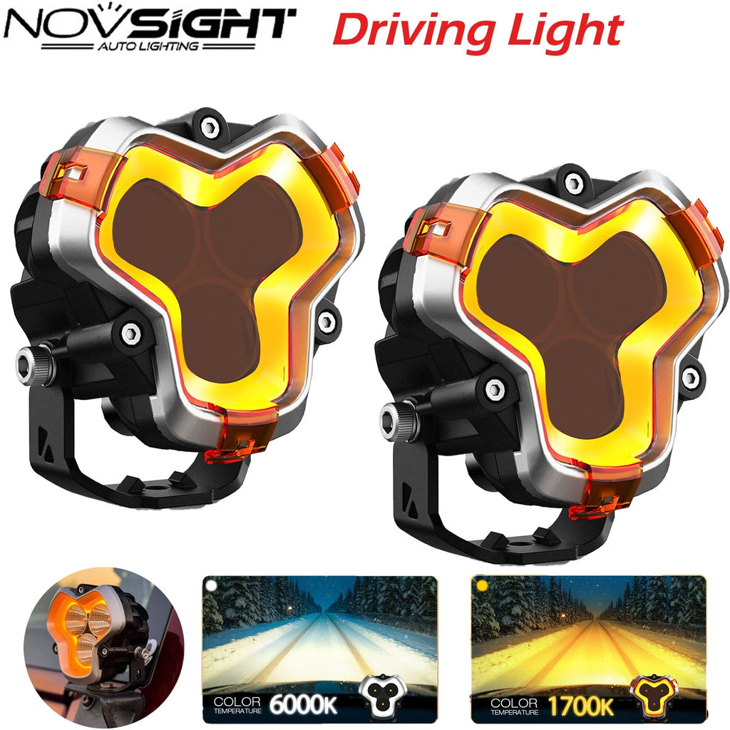 2X 3" LED Work Light Bar Pod for SUV Truck Jeep (2010–2023)
