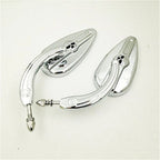 Chrome Skull Side Mirrors for Harley Softail (2000–2023)