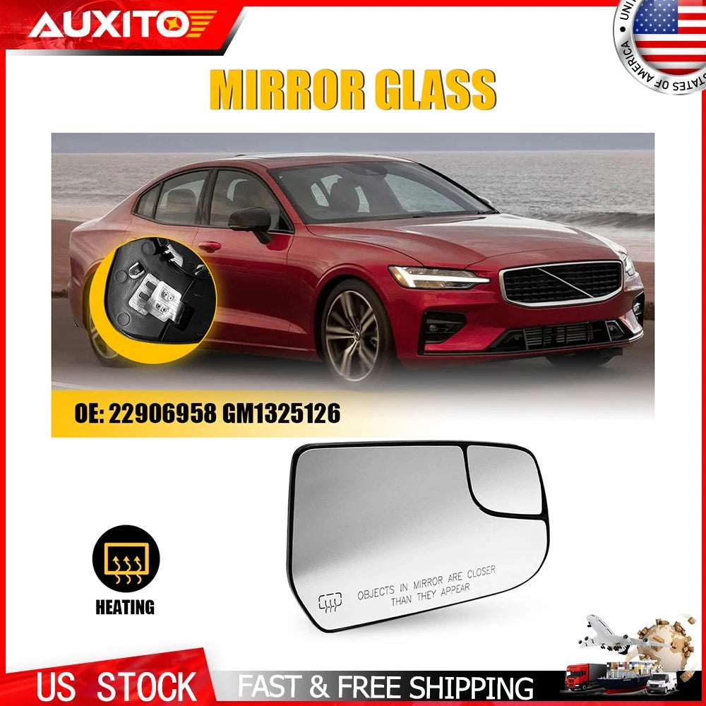 RH Heated Mirror Glass for Chevy Equinox (2010–2017) OE GM1325126