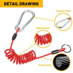 6' Coiled Breakaway Cable for Truck Towing (Replace Car Accessories)