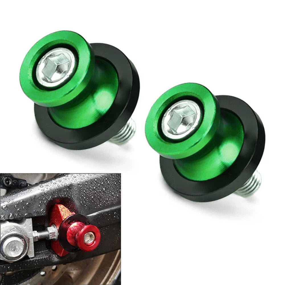 8mm Swingarm Spools for Honda CBR500R CBR600 CBR1000RR - Green