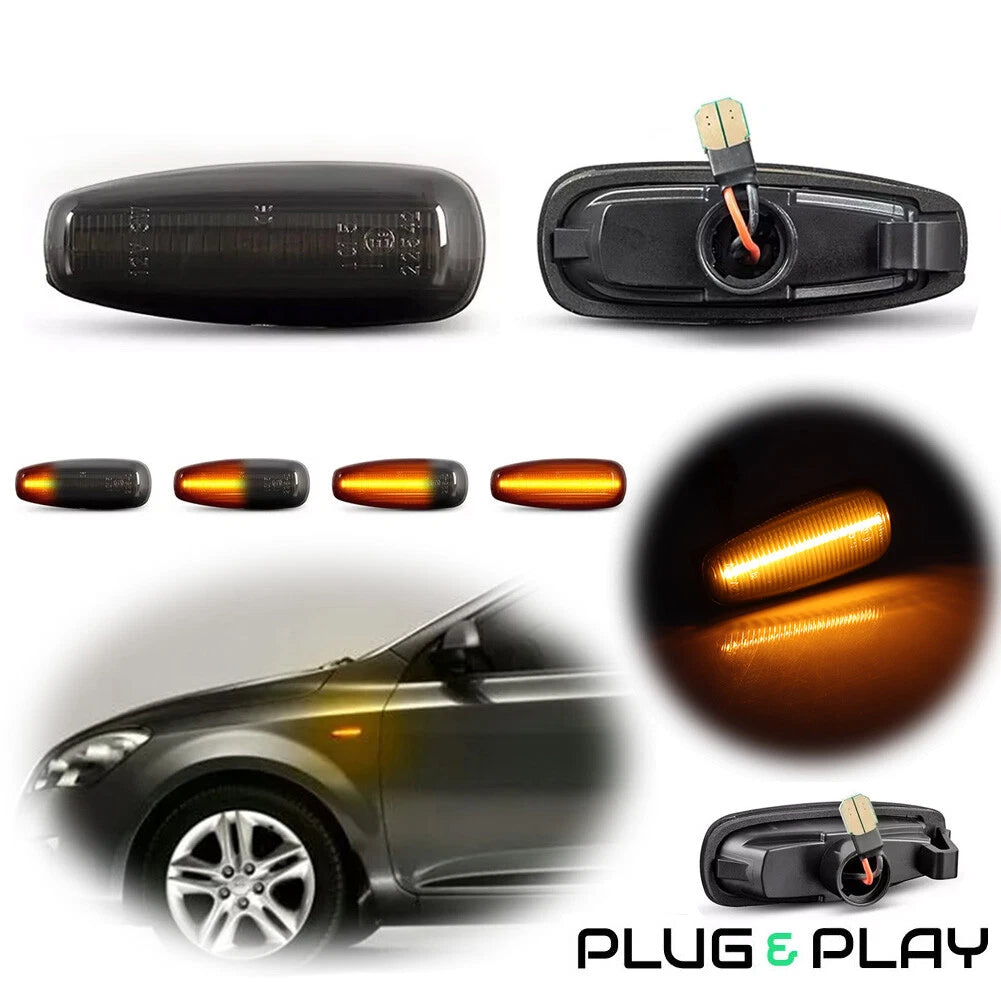 2X Dynamic LED Side Marker Turn Signal Lights for Hyundai i30 Elantra