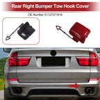 Tow Hook Cover Cap for BMW X5 E70 (2011–2013) No. 51127271816 Red