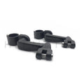 Gear Skull Arched Footpeg Mounting Kit for Motorcycle (Chrome, Black)