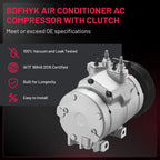 AC Compressor with Clutch CO10905C for Ford F-550 Super Duty (2006–2008)