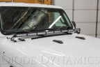 Hood Mount LED Light Bar Brackets for Jeep JL Wrangler (2018–2023)