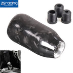Carbon Fiber Manual Gear Shift Knob Lever for Universal Fit