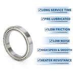 Deep Groove Ball Bearing 6807ZZ for Scooter Skateboard (35x47x7mm)