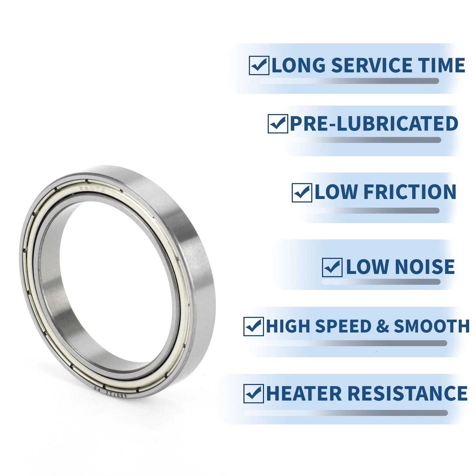 Deep Groove Ball Bearing 6807ZZ for Scooter Skateboard (35x47x7mm)