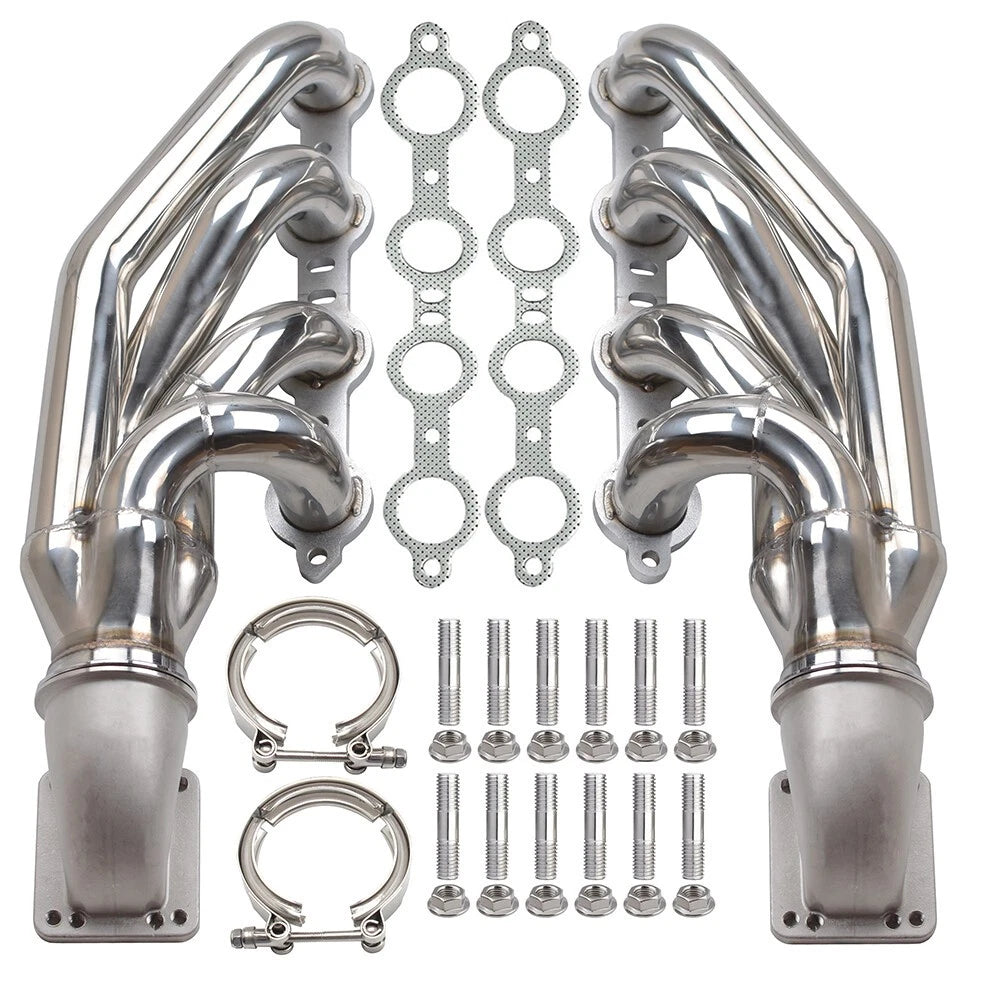 Turbo Exhaust Manifold & Headers for LS1 LS6 LSX GM V8 (T3 T4, 3.0" V Band)