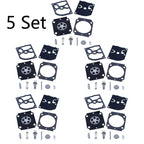 Set of 5 Carburetor Repair Kits for ZAMA RB-155 RB-164 STIHL BG66 BG86